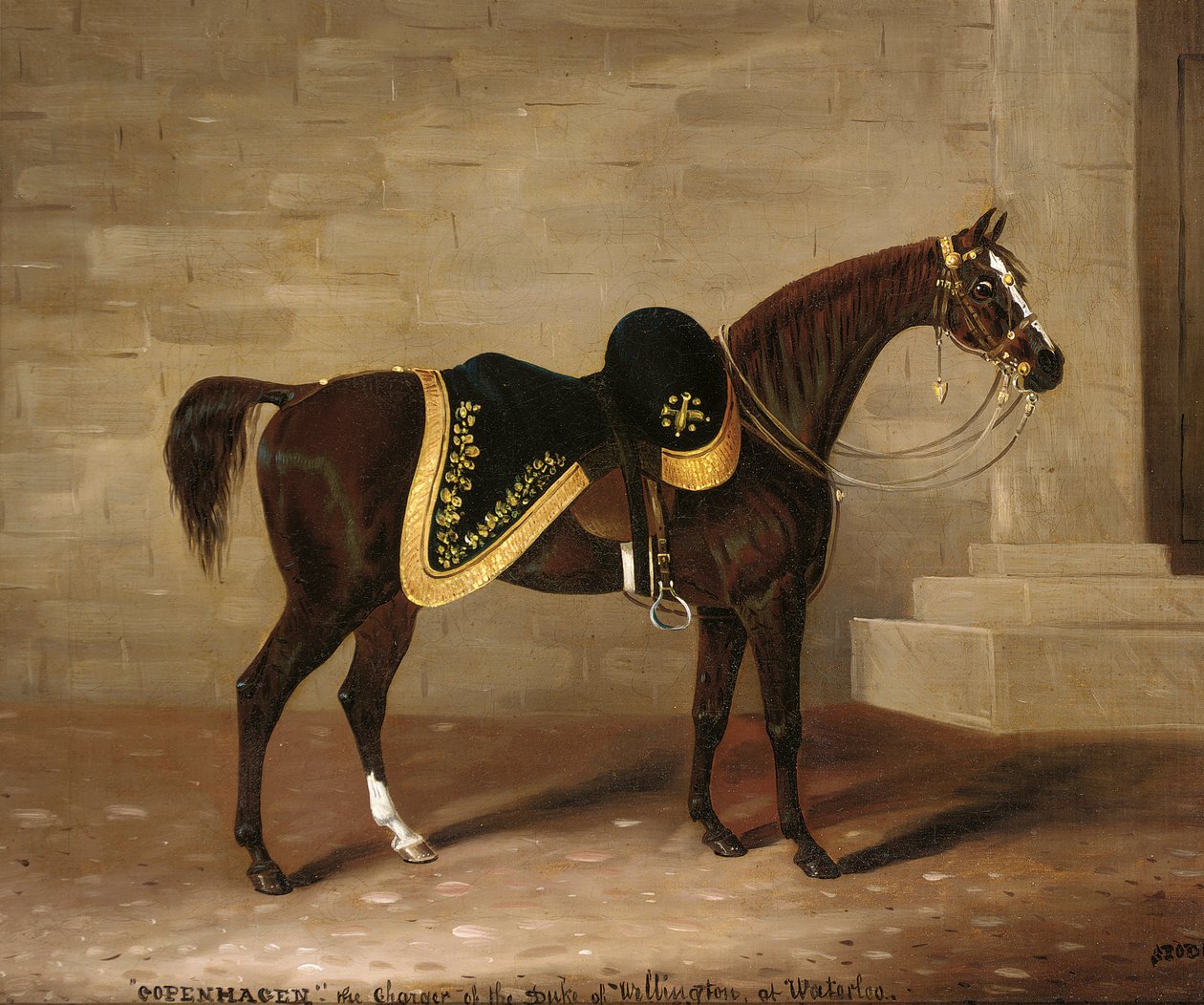 Copenhague, le cheval du duc de Wellington à Waterloo - Samuel Spode