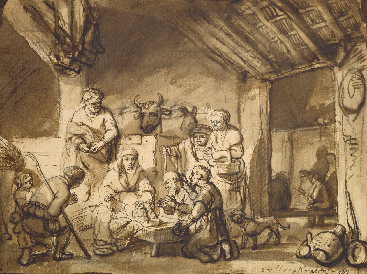 Adoration des bergers - Samuel van Hoogstraten