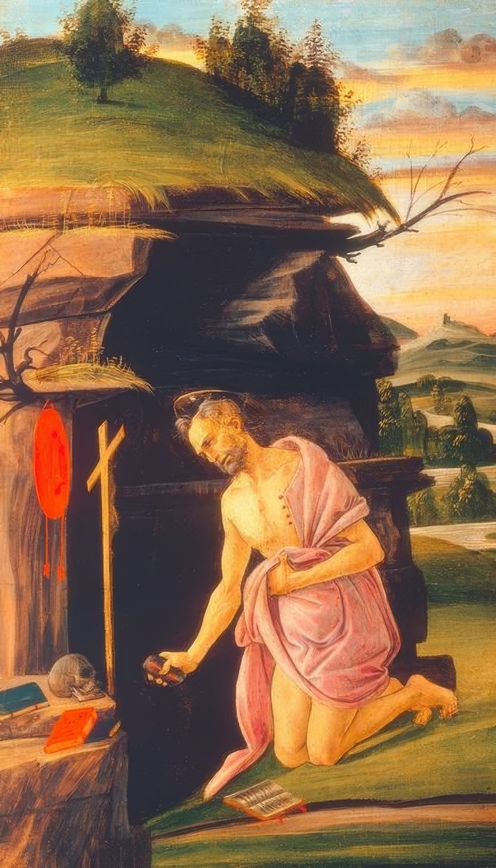 Saint Jérôme dans le désert - Sandro Botticelli