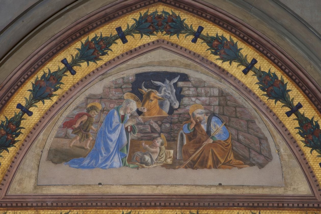 Naissance du Christ avec le jeune Jean accourant - Sandro Botticelli
