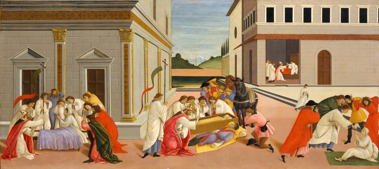 Trois miracles de Saint Zénobe - Sandro Botticelli