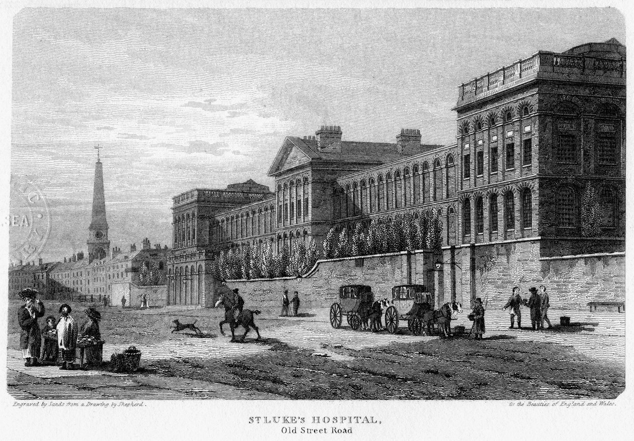 Hôpital Saint-Luc, Old Street, Finsbury, Londres, 1815 - Sands