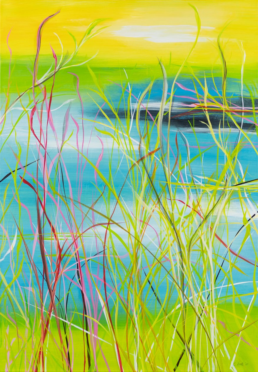 Rhapsodie bleue, 2020 (acrylique sur toile) - Sandy Iseli