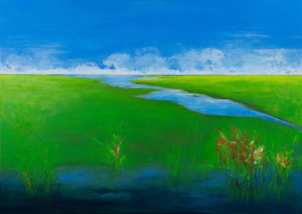 Color Burst, 2023 (acrylique sur toile) - Sandy Iseli
