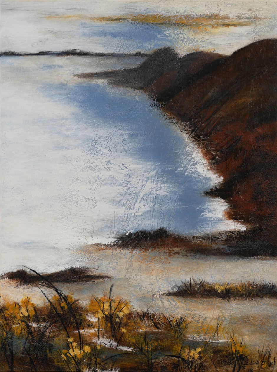 Down by the Coast, 2019 (acrylique sur toile) - Sandy Iseli