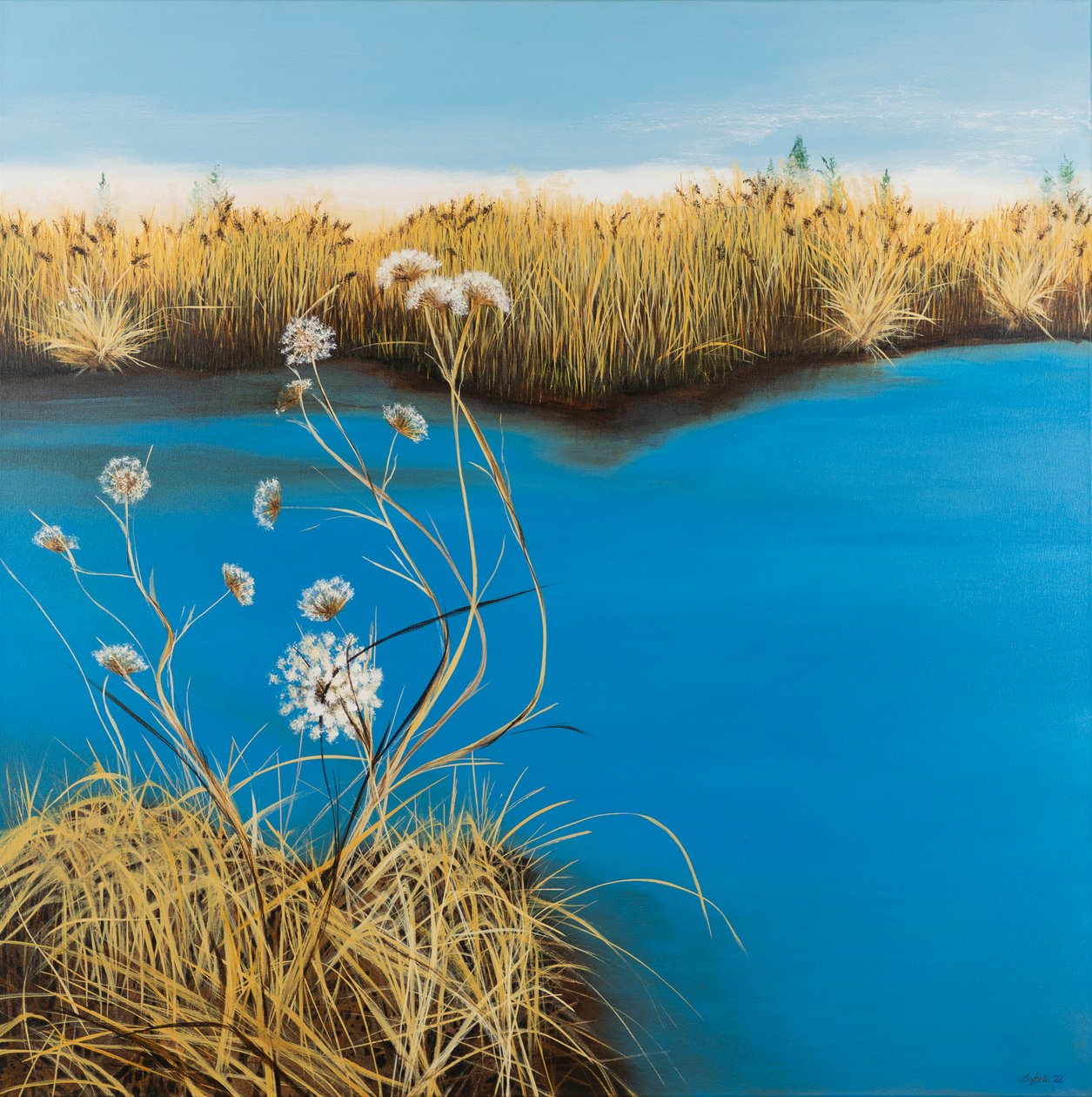 Marais, 2022 (acrylique sur toile) - Sandy Iseli