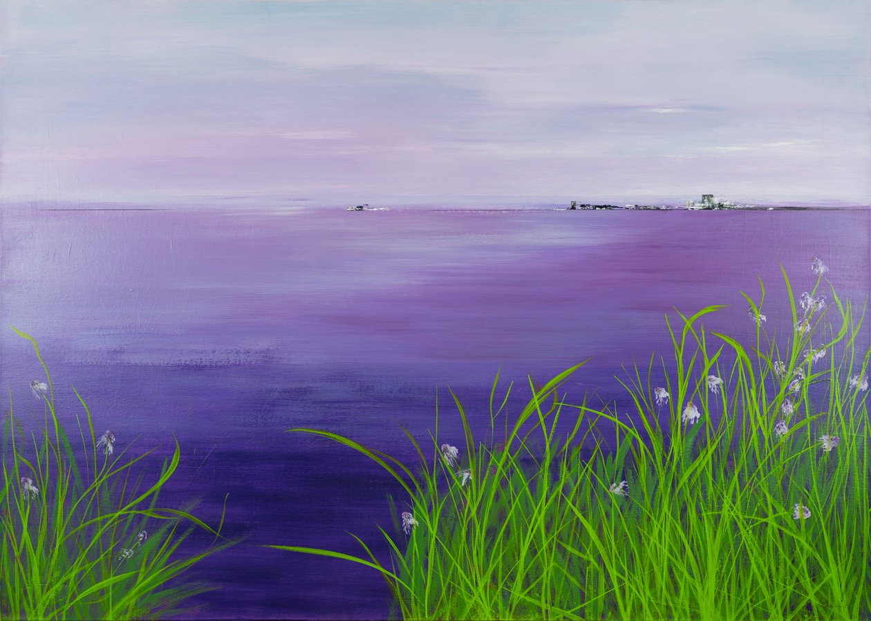 Lueur violette, 2019 (acrylique sur toile) - Sandy Iseli