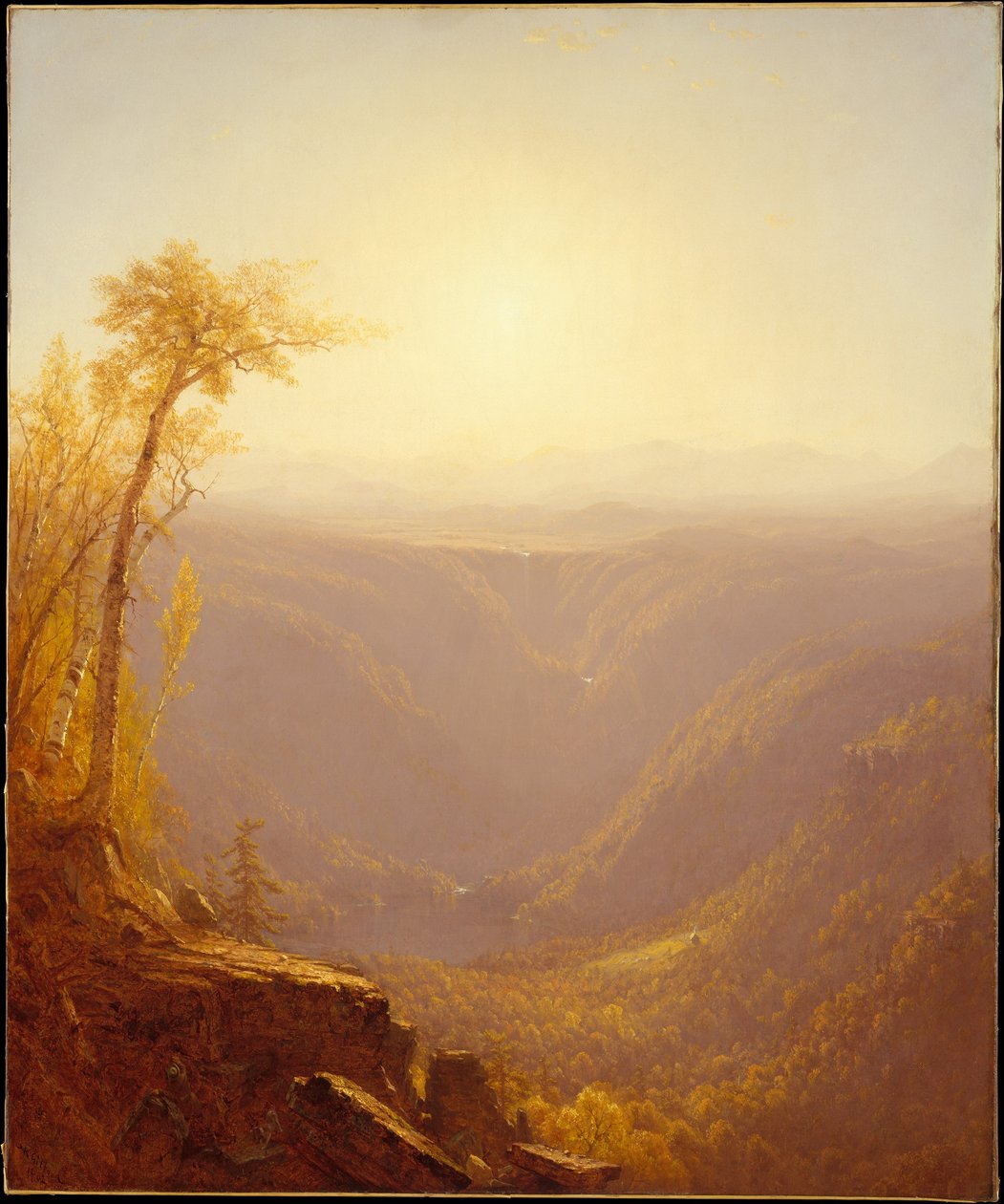 Une gorge dans les montagnes (Kauterskill Clove) - Sanford Robinson Gifford
