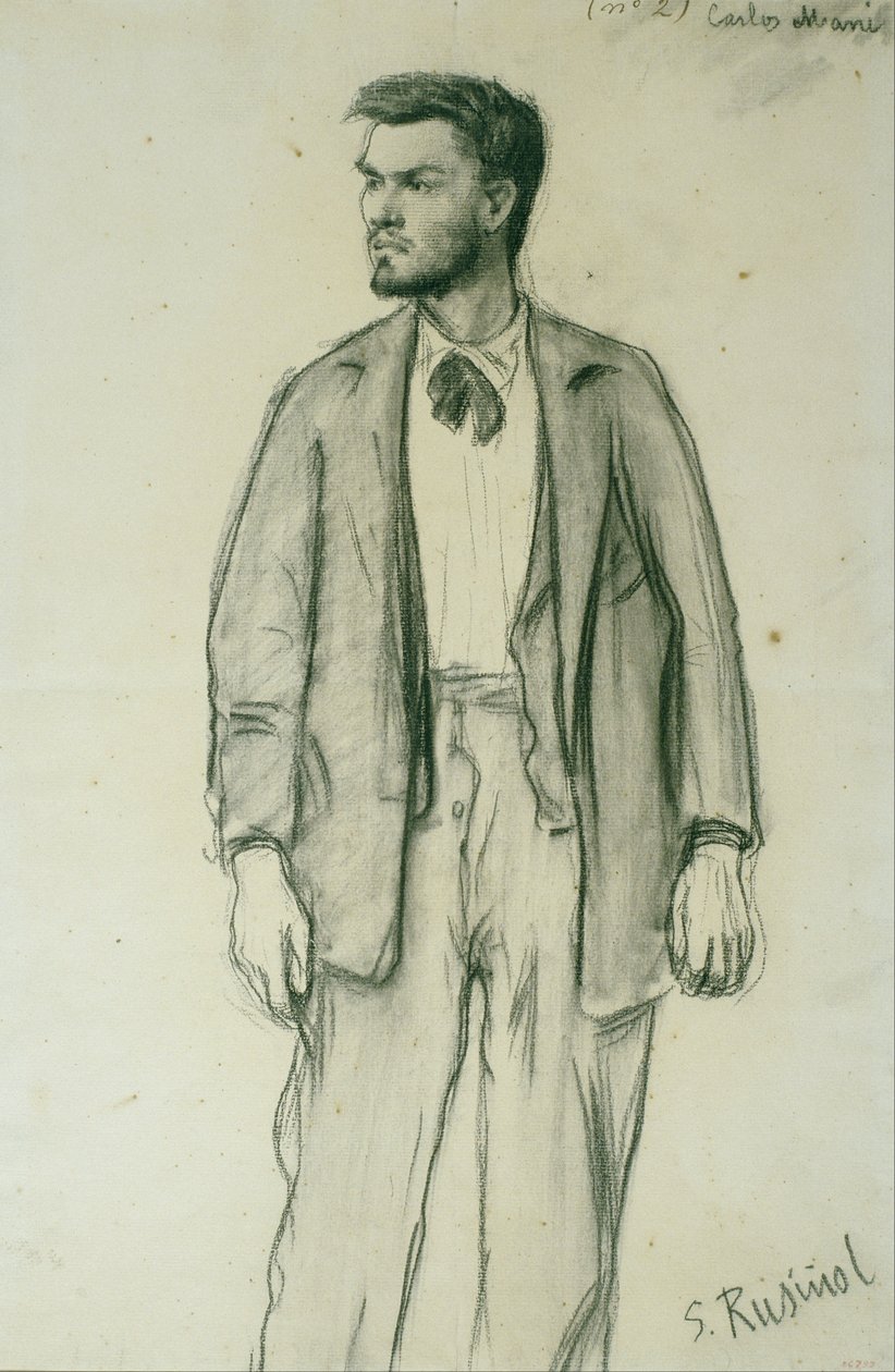 Portrait de Carles Mani - Santiago Rusiñol