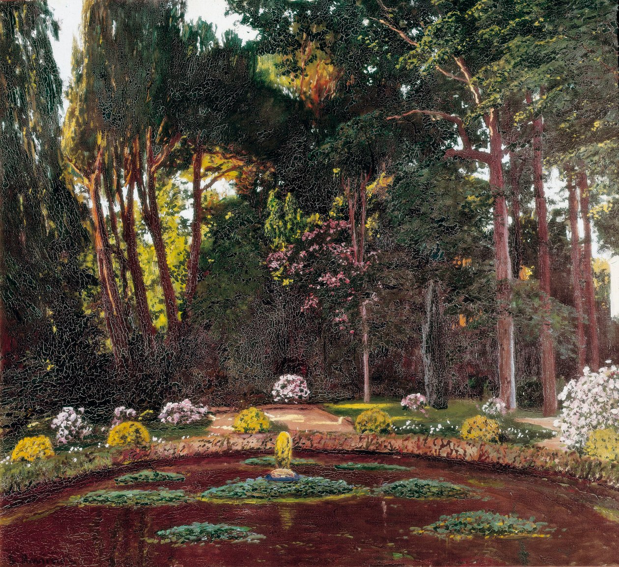 Art Nouveau "Le Jardin" (Arbucies). Peinture de Santiago Rusiñol y Prats (1861-1931) fin du XIXe siècle. El Vendrell. Maison-Musée Pau Casals. - Santiago Rusinol i Prats