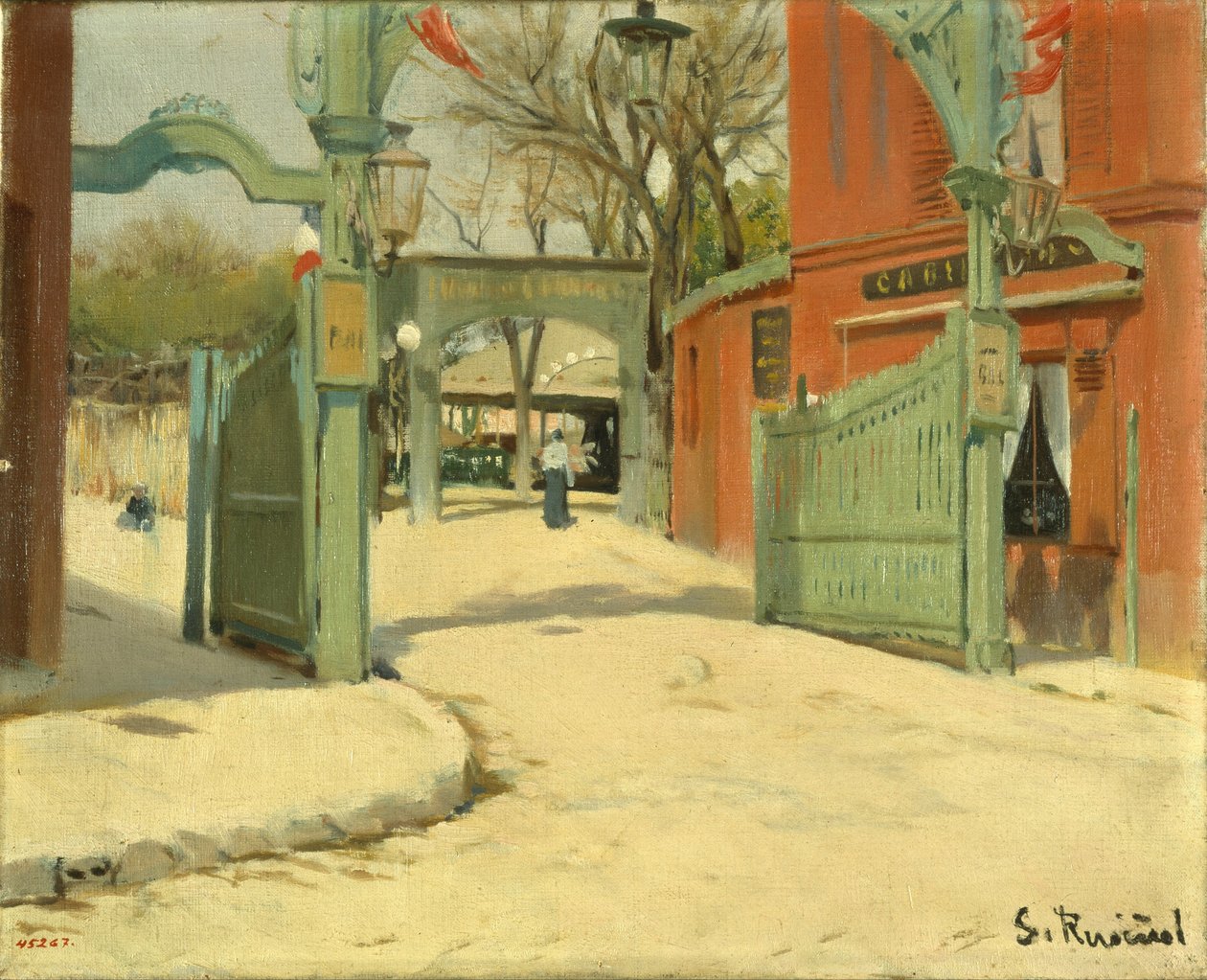 Entrée du parc du Moulin de la Galette - Santiago Rusiñol