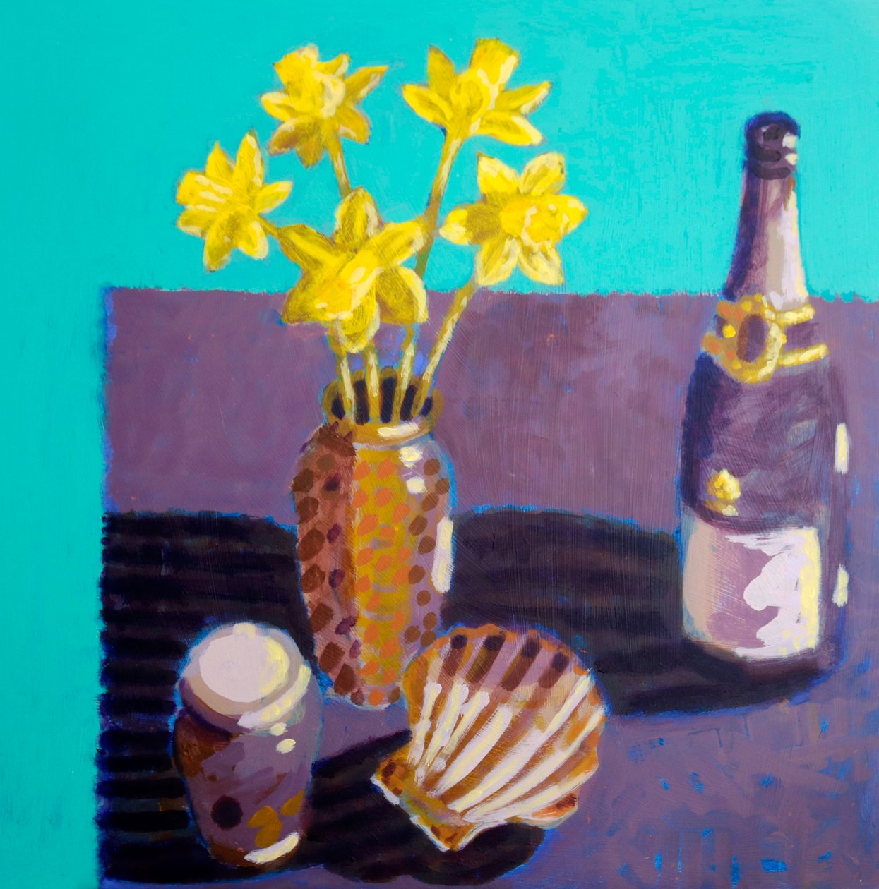 Nature morte n°48, 2025 (acrylique sur panneau) - Sara Hayward