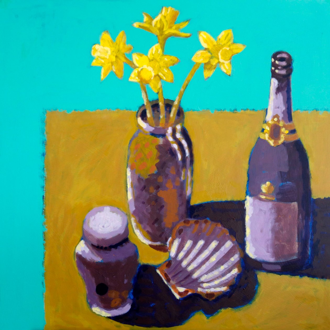 Nature morte n°49, 2025 (acrylique sur panneau) - Sara Hayward