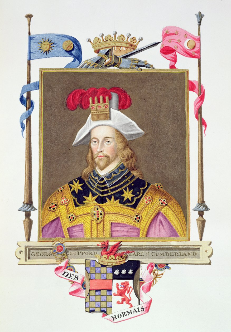 Portrait de George Clifford (1558-1605) 3e comte de Cumberland, des 