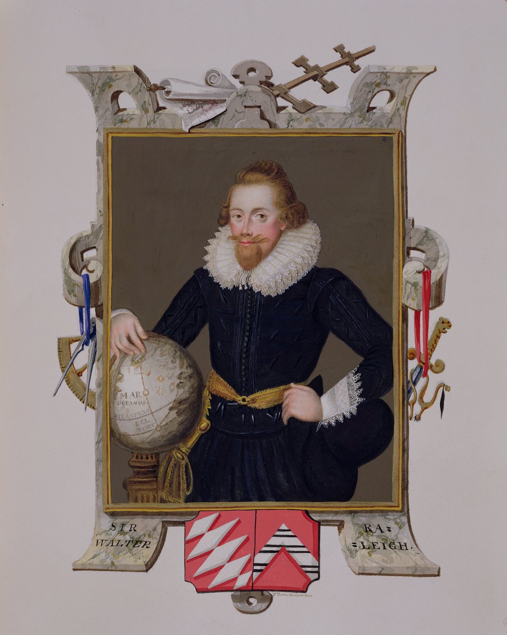 Portrait de Sir Walter Raleigh (c.1552-1618) de 