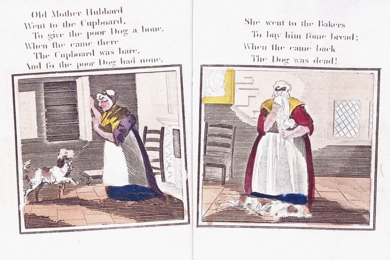 Deux pages du livre de comptines 