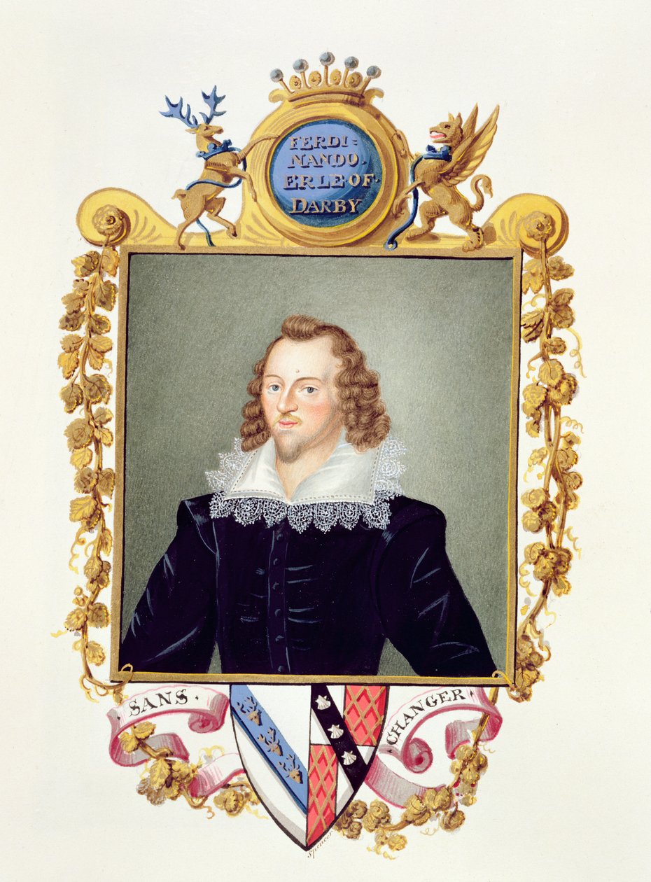 Portrait de Ferdinando Stanley, 5e comte de Derby, tiré de 
