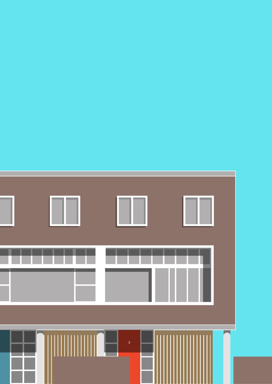 1-3 Willow Road, 2020 (numérique) - Sarah Evans