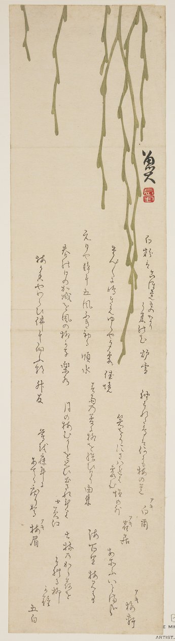 Saule pleureur, 1818-1829 - Sat Masuyuki