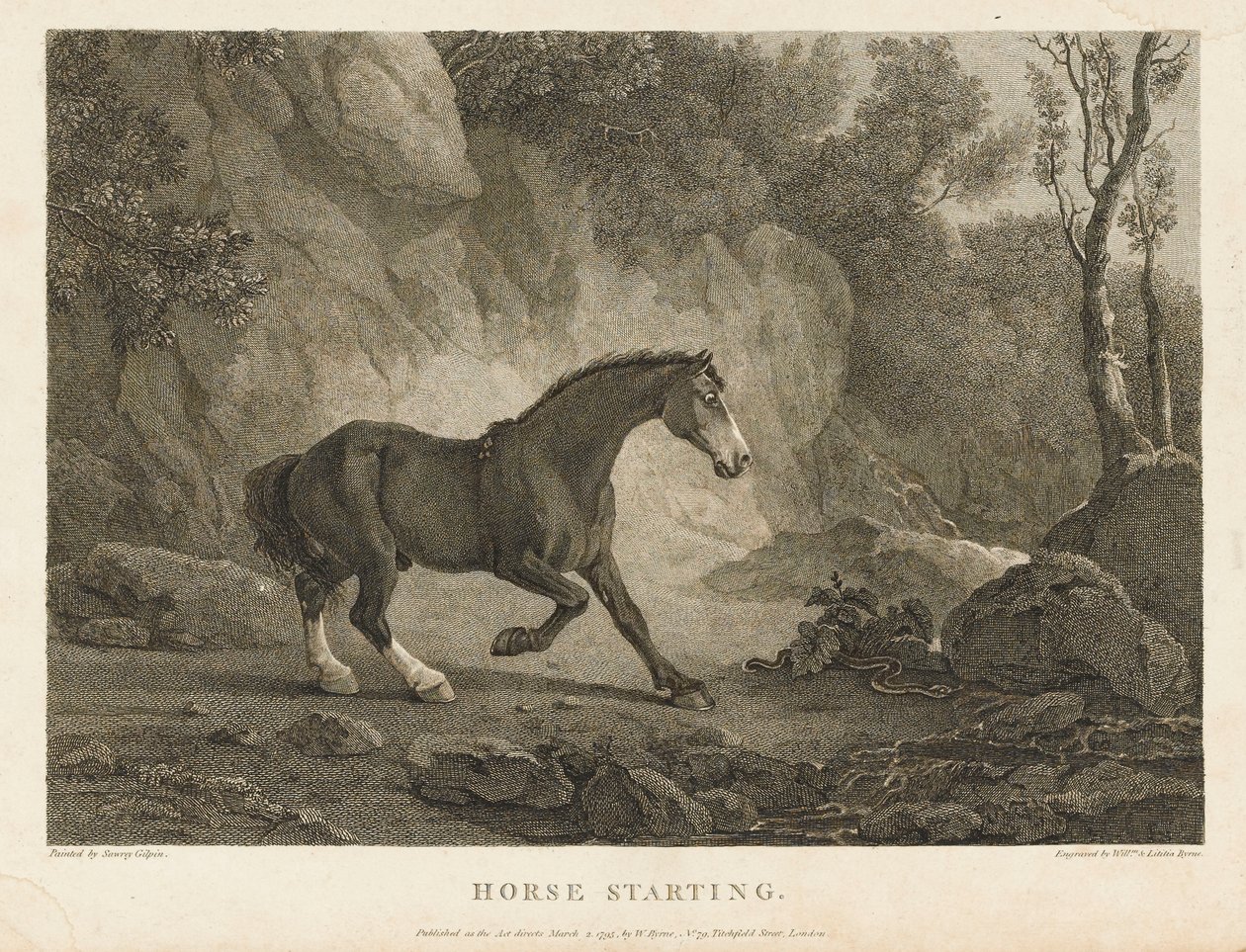 Cheval au départ - Sawrey (after) Gilpin
