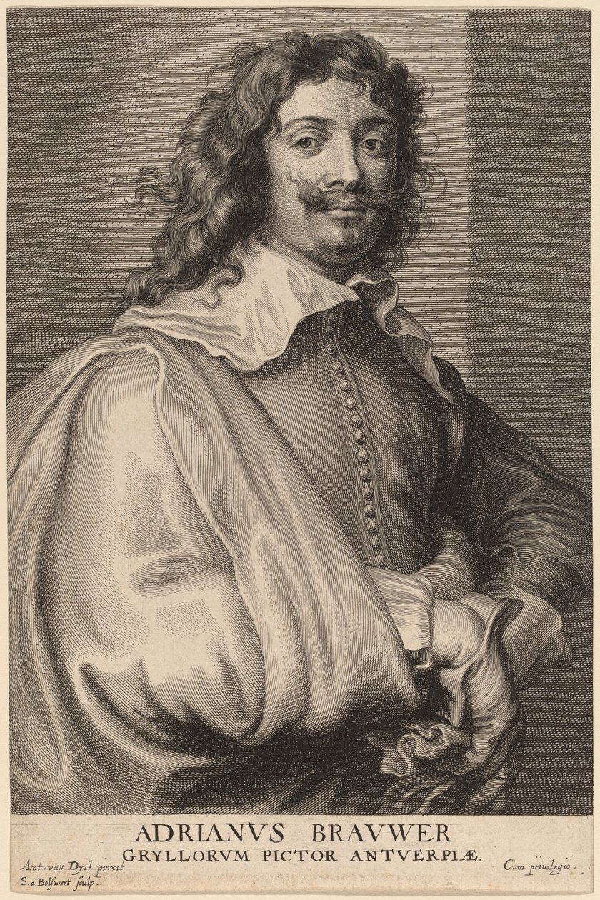 Adriaen Brouwer - Schelte Adams Bolswert after Sir Anthony van Dyck