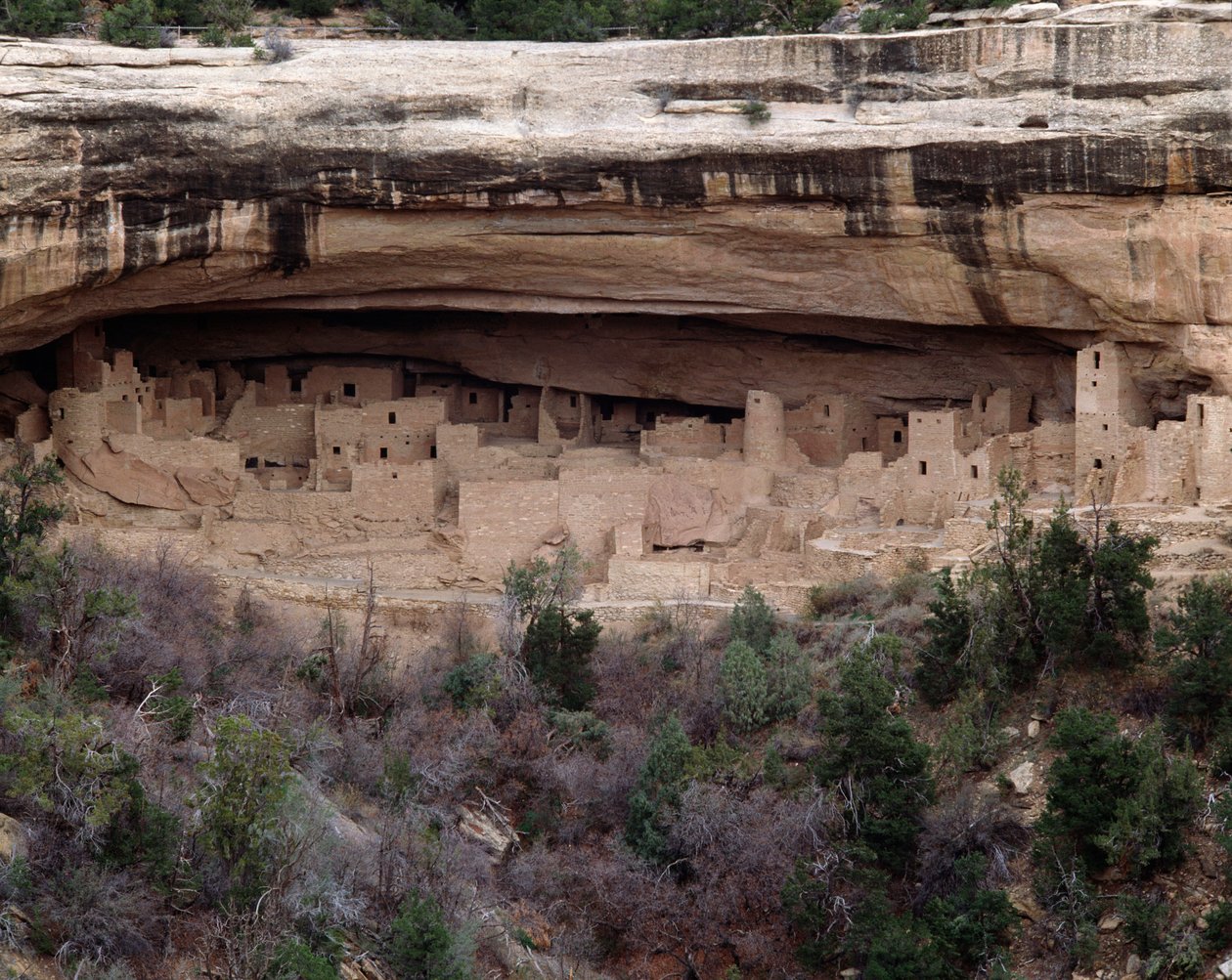 Vue du site du palais de la Falaise (1993, Photographie) - School Anasazi