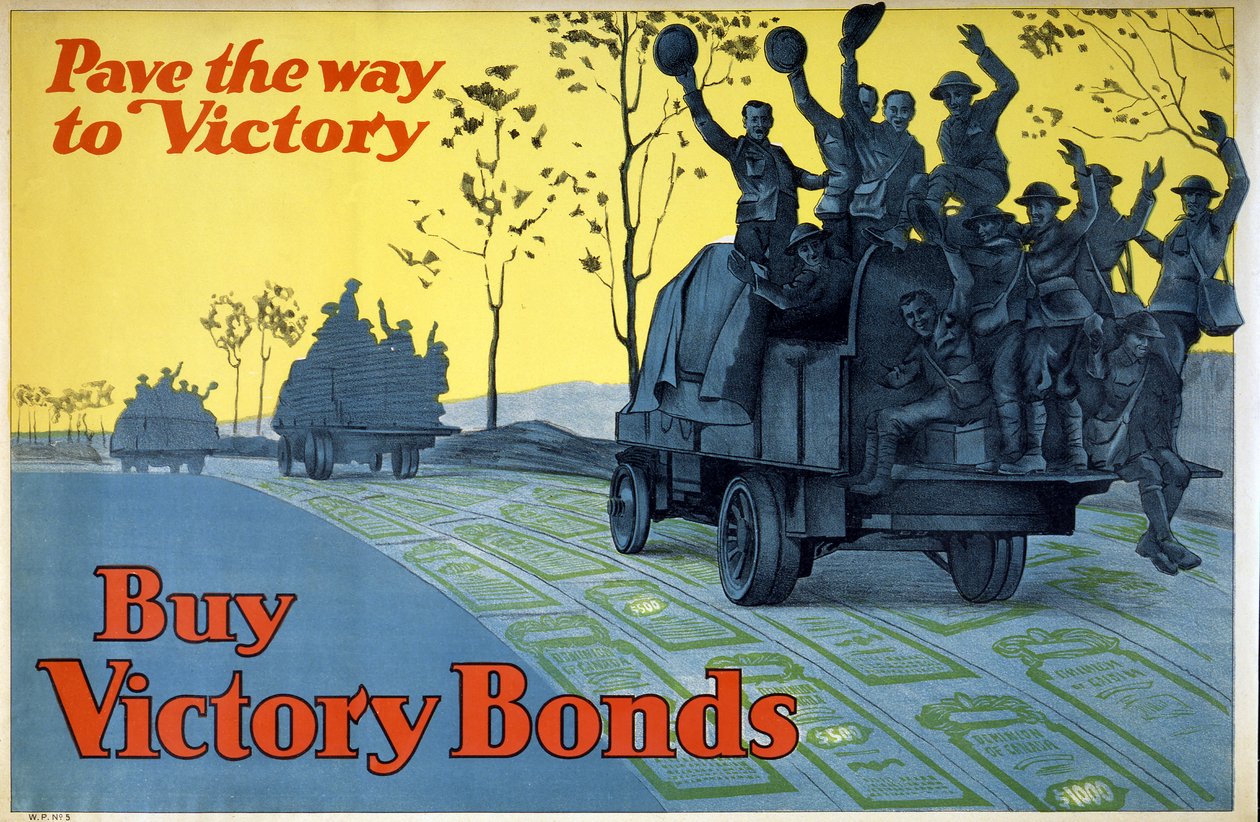 Achetez des obligations de guerre. Ouvrez la voie à la victoire, pub. 1918 - School Canadian