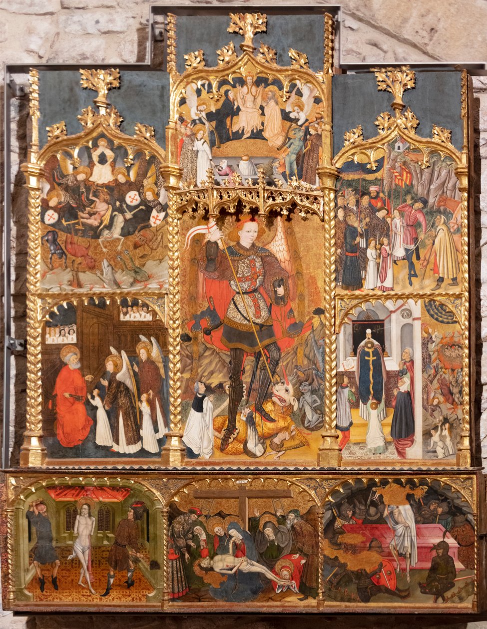Retable de Sant Miquel, Jaume Cirera, Guillem Talarn - School Catalan