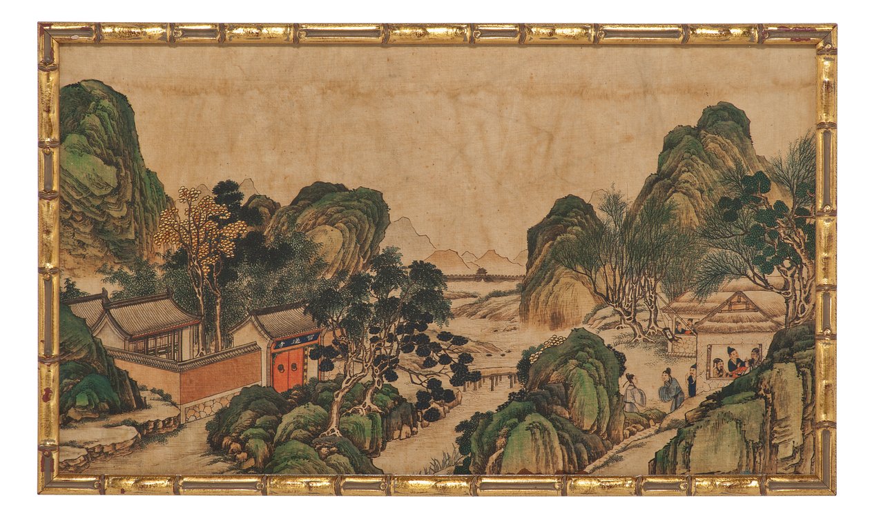 Une des vingt-quatre scènes du Rêve du pavillon rouge - School Chinese