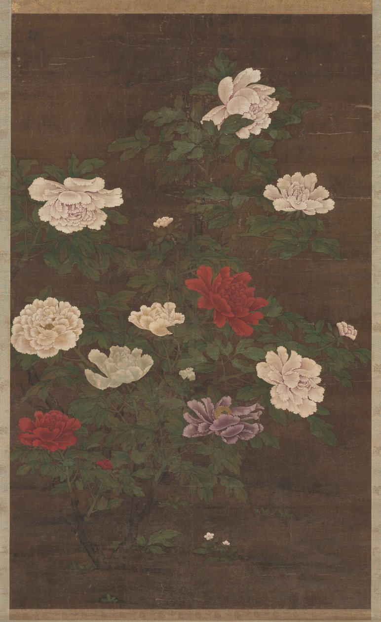 Pivoines, rouleau suspendu - School Chinese