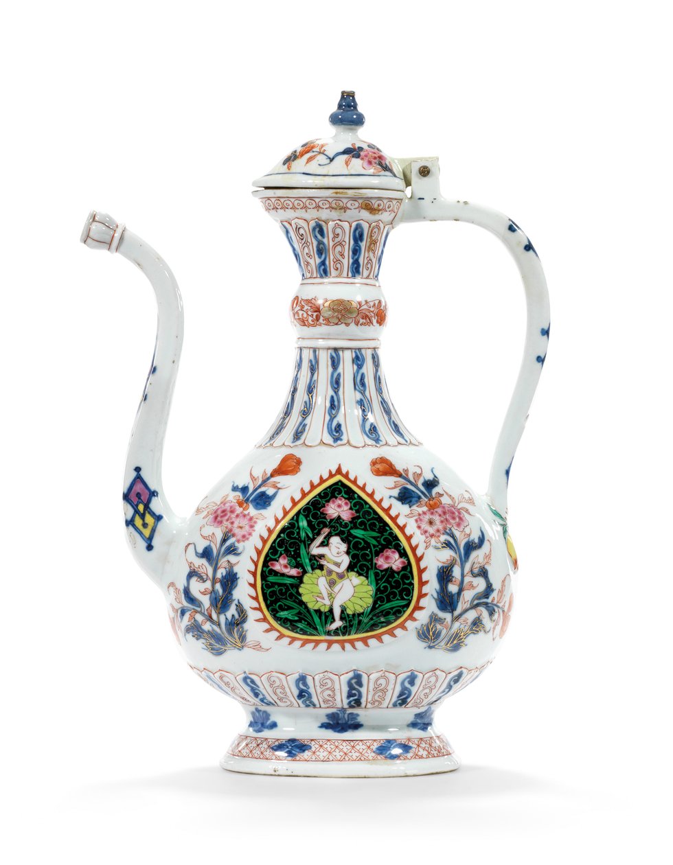 Aiguière Rose-Imari et couvercle pour le marché du Moyen-Orient, deuxième quart du 18e siècle - School Chinese