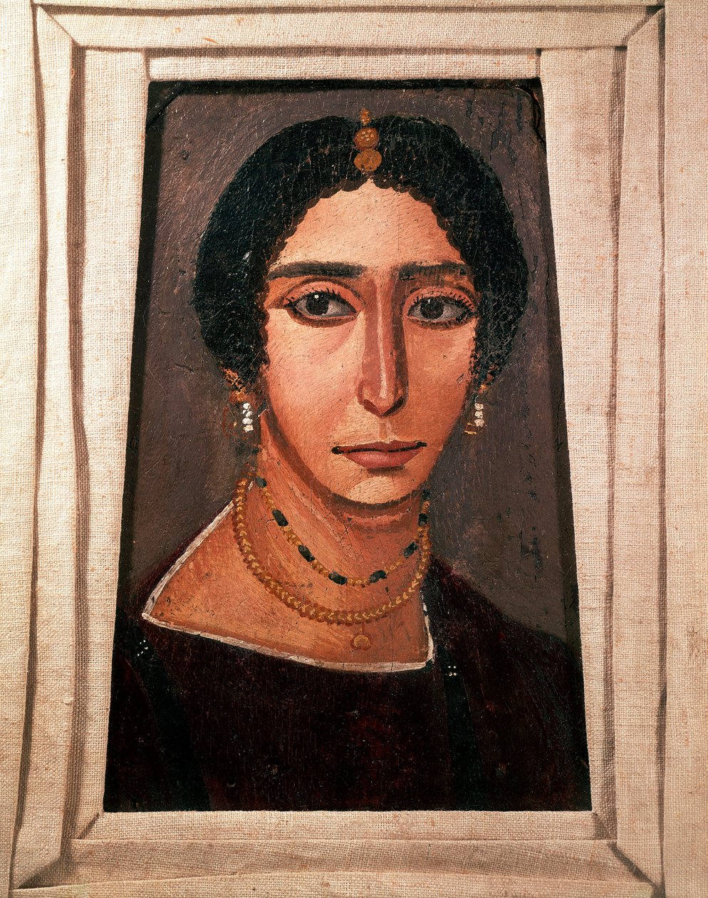 Antiquité égyptienne : portrait funéraire d