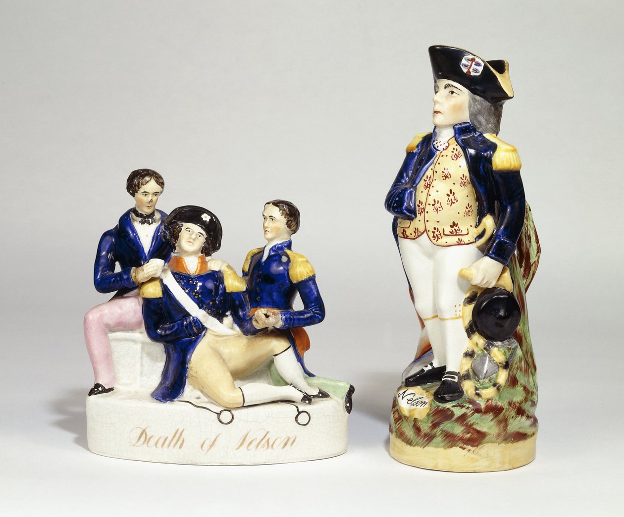 Groupe de portrait de Staffordshire de la mort de Nelson - School English