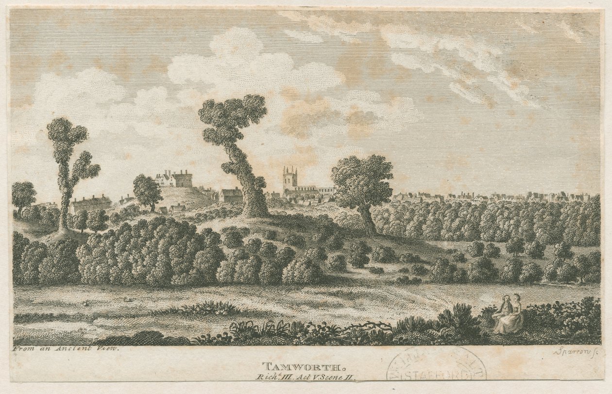 Château de Tamworth (gravure) - School English