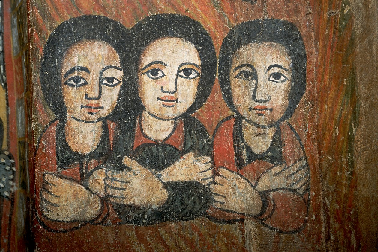 Détail de peinture murale - School Ethiopian