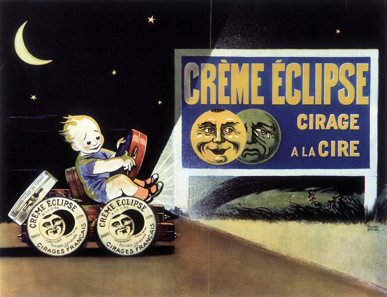 Publicité pour le cirage « Eclipse Crème » - School French