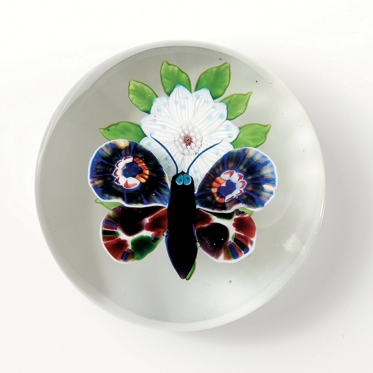 Poids papillon et fleur Baccarat, l