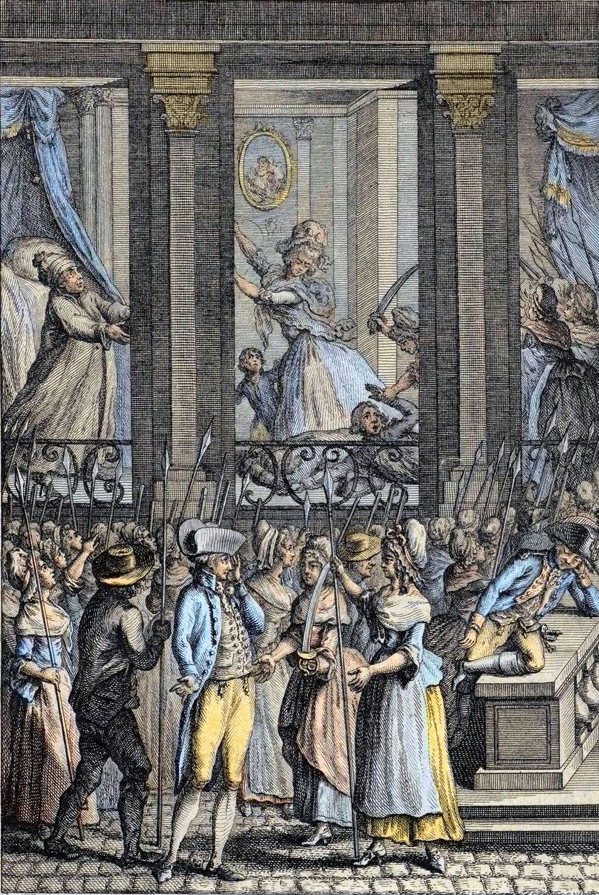 Révolution française - La terrible nuit du 5 au 6 octobre 1789 à Versailles - agression de Louis XVI et Marie-Antoinette - School French