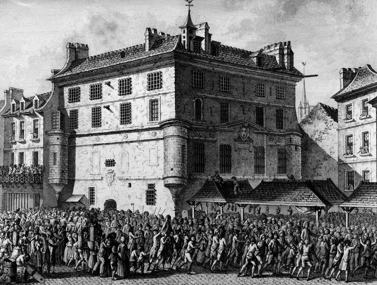 Révolution française : Le peuple des Gardes françaises de la prison de l
