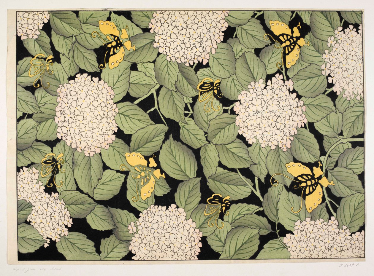 Motif floral japonais, illustration de 