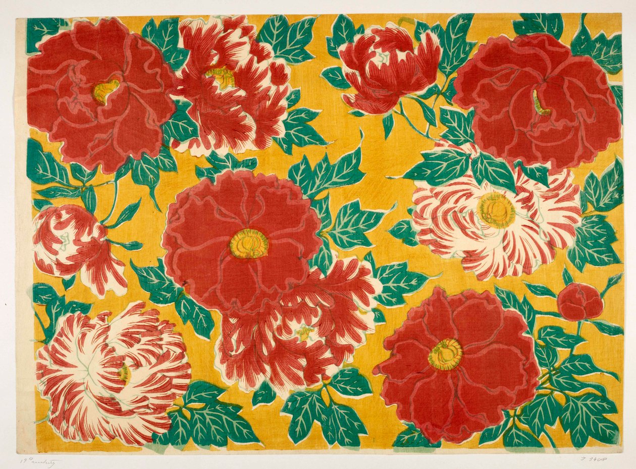 Motif floral japonais, illustration de 