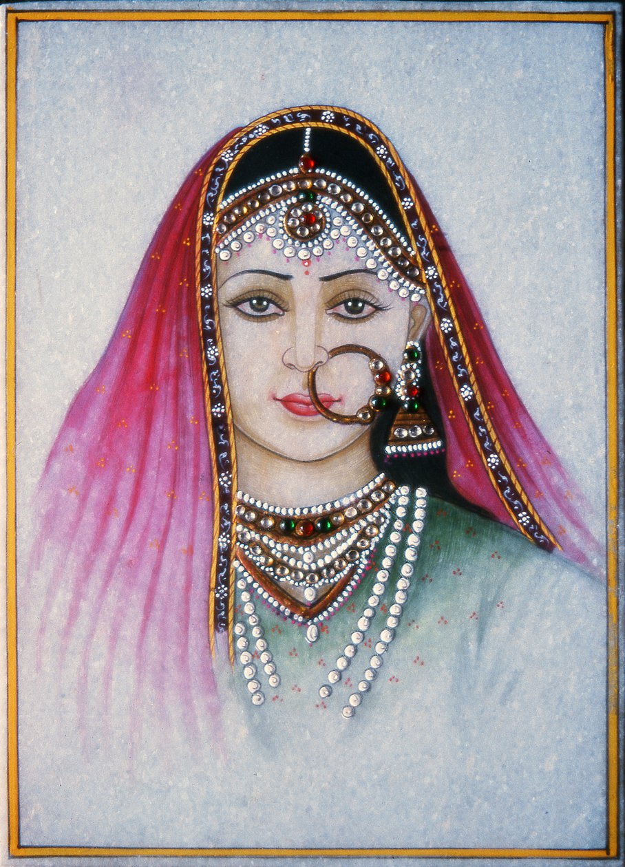 Une dame rajasthani - School Indian