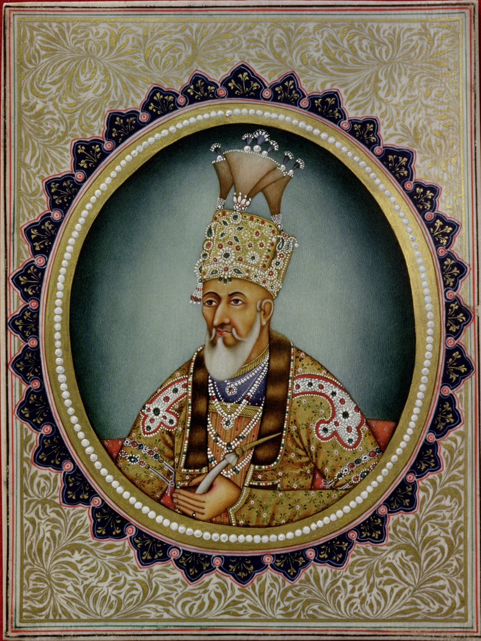 Portrait de Bahadur Shah II (1775-1862) - School Indian