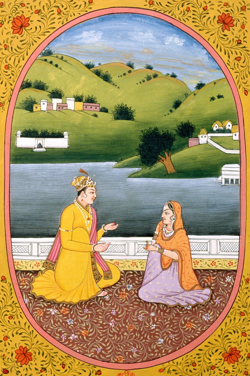 Image et peinture du calendrier annuel pour un mois hindou Kartik, Inde - School Indian