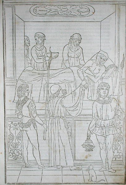 Un médecin visitant un patient, de 