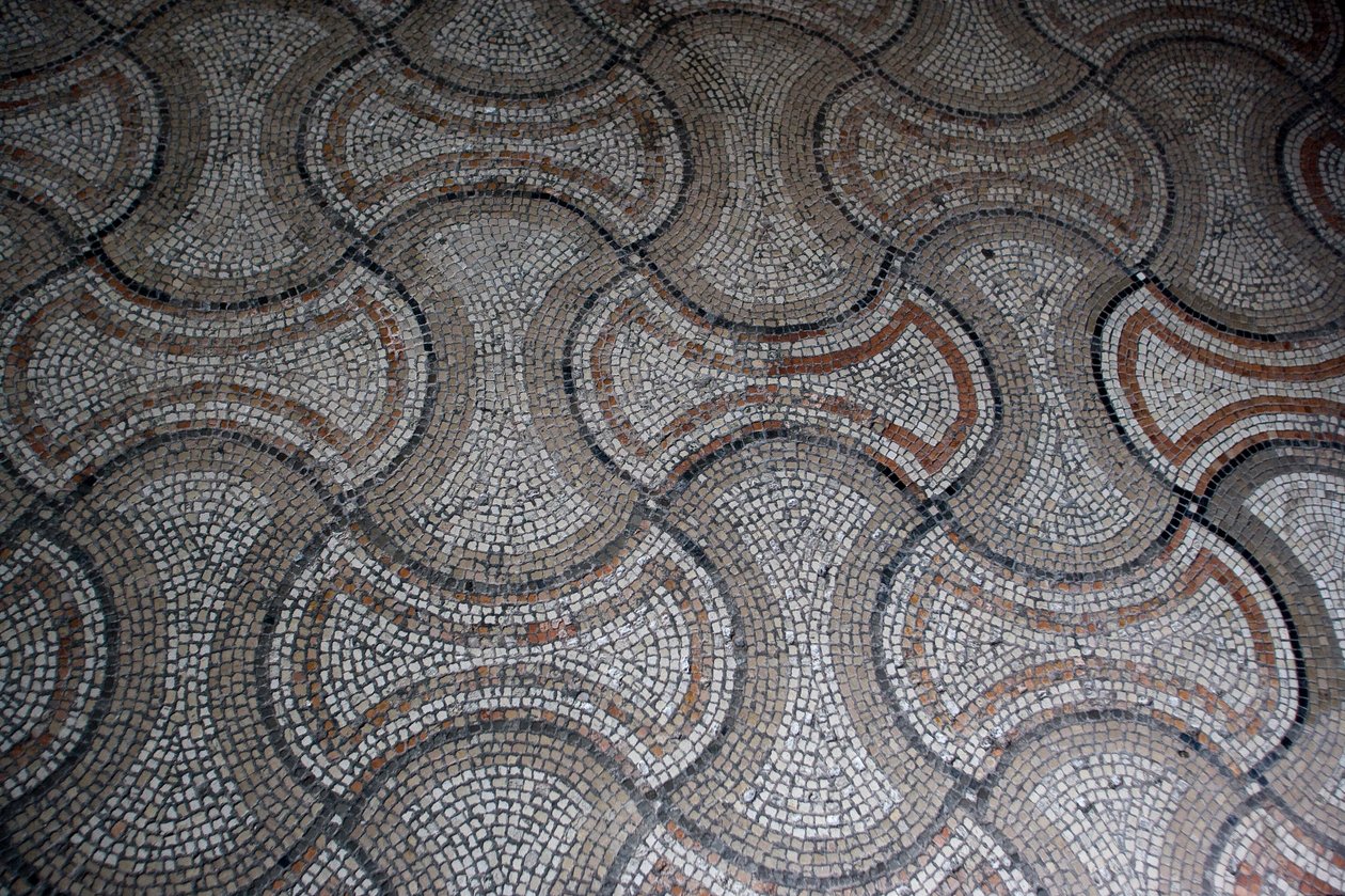 (détail) de la décoration de sol - School Italian