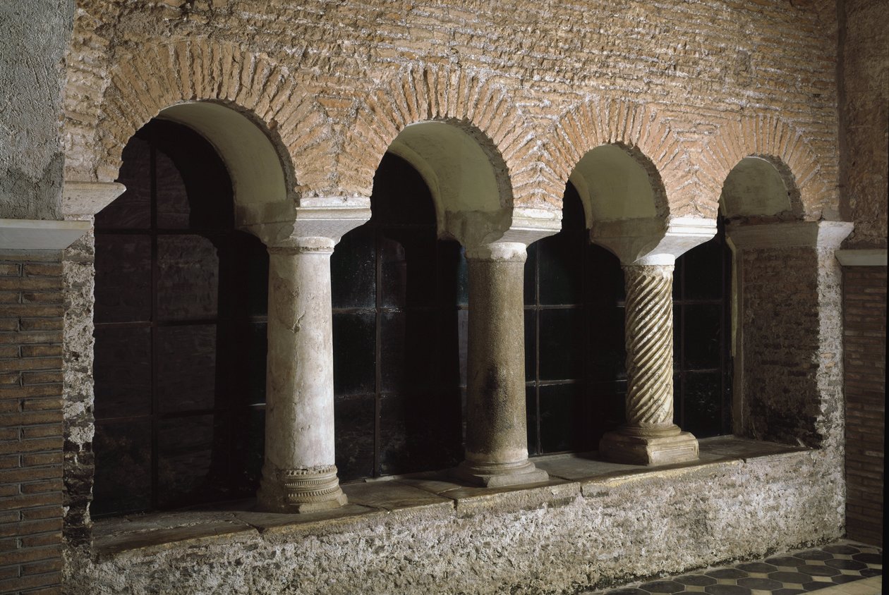 Vue du cloître de l