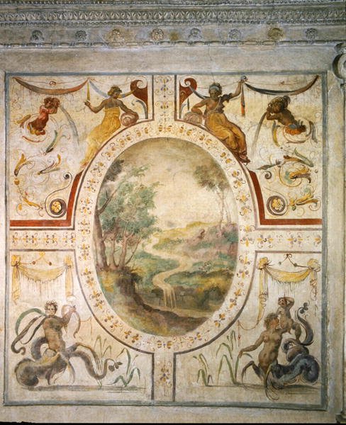 Mur dans la salle de bain de Cosimo I de