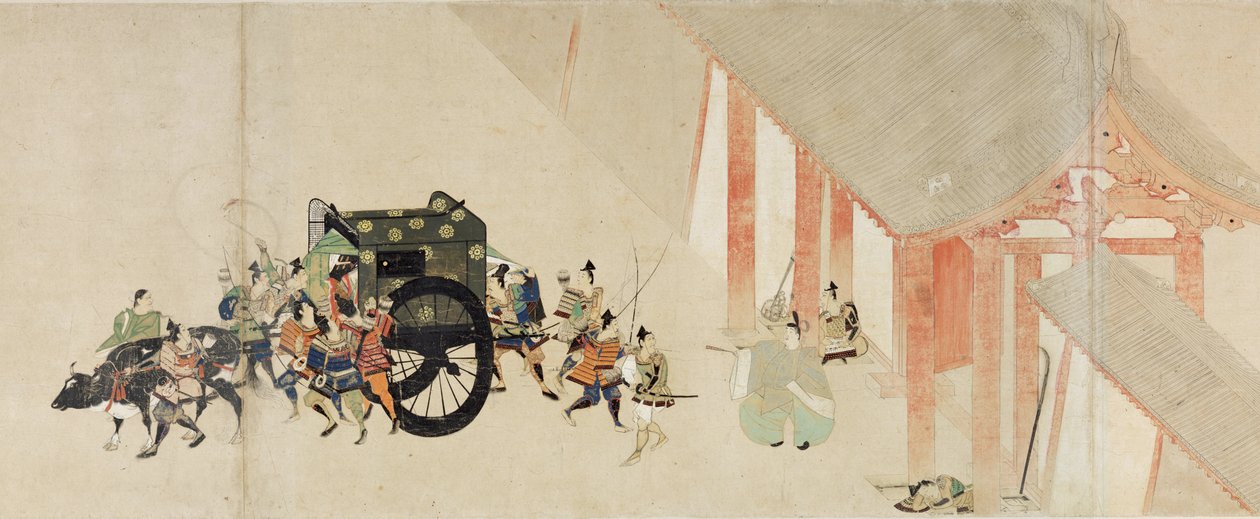 Récit illustré de la rébellion de Heiji (Visite impériale à Rokuhara) - School Japanese