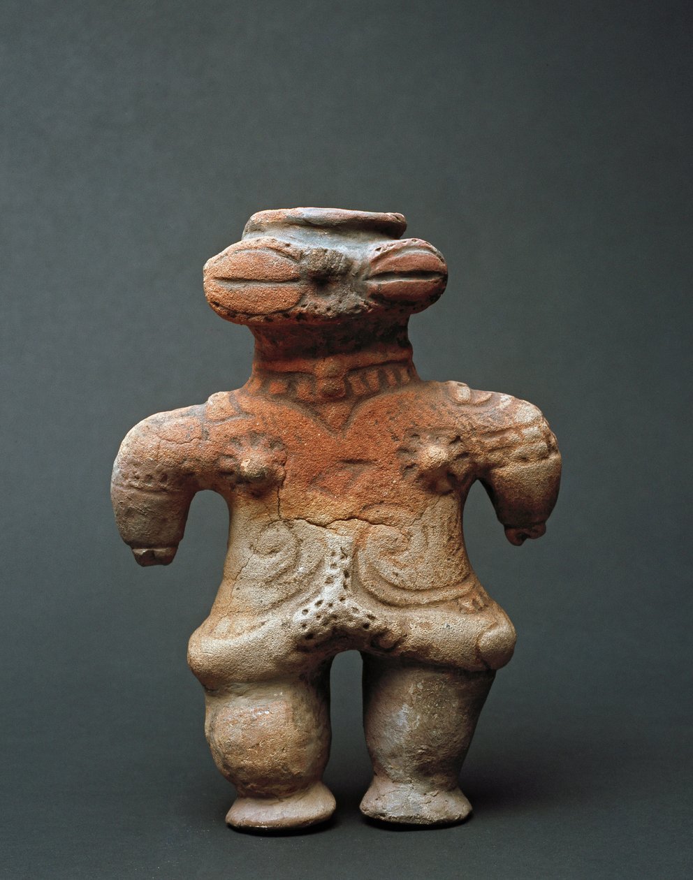 Sculpture en terre cuite dogu de la période Jomon - Japanese School